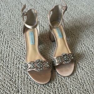 Betsey Johnson bridal heels